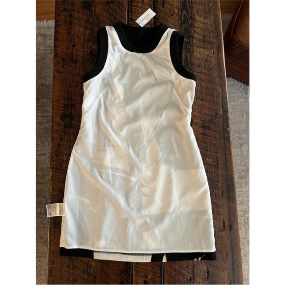 Banana Republic black and white abstract print 6 petite dress new with tags - Picture 13 of 14